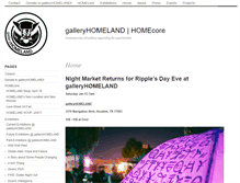 Tablet Screenshot of galleryhomeland.org